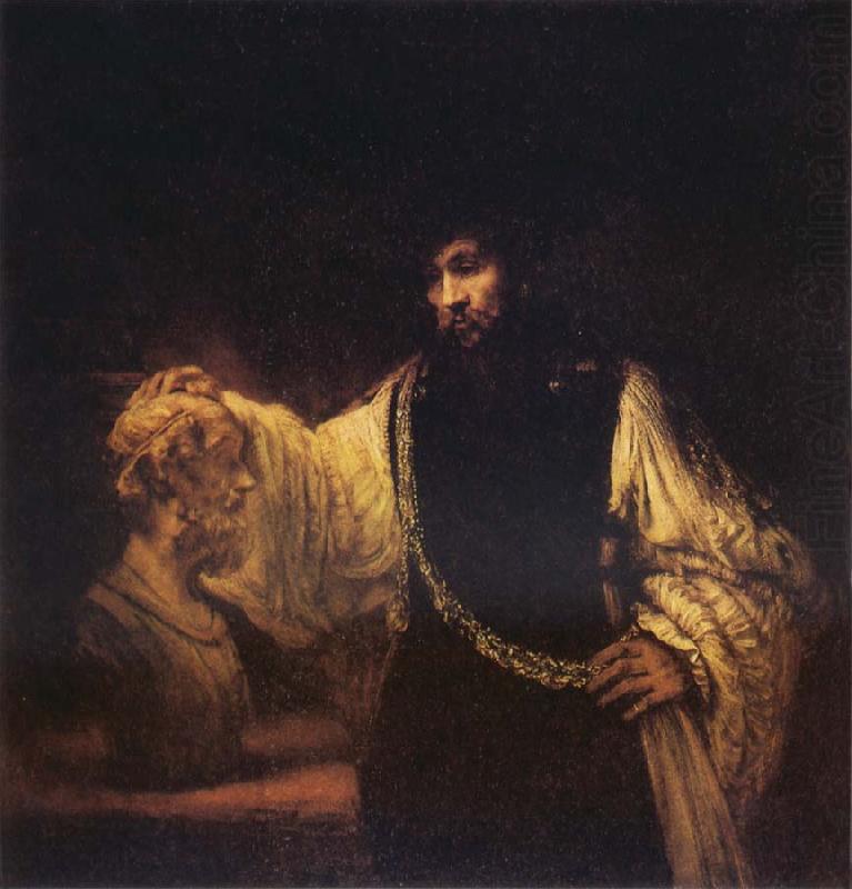 REMBRANDT Harmenszoon van Rijn Aristotle Contemplating the Bust of Homer china oil painting image